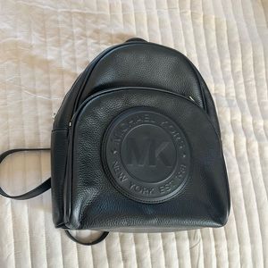Michael Kors black leather backpack- EXCELLENT condition